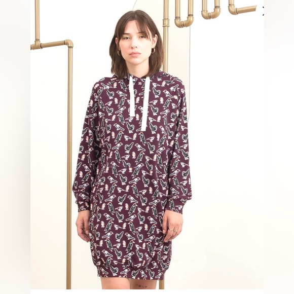 Tomcsanyi Parad Hooded Sweatshirt Dress - Picture 1 of 11